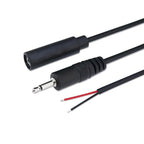 Mono Cable 2Pin AUX Single Head Cable Speaker Audio Power Cord Audio Cord, Length: 25cm, 2.5mm Male, 2.5mm Female, 3.5mm Male, 3.5mm Female
