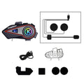 Kuqibao K23S Helmet Bluetooth Earphones 1000m Motorcycle Bluetooth-compatible 2 Person Intercom With Light Waterproof Headset, Hard Wheat, Soft Wheat