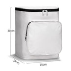 Electric Vehicle Front Helmet Raincoat Storage Waterproof Bag, White, White with Film, Black with Film