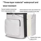 Electric Vehicle Front Helmet Raincoat Storage Waterproof Bag, White, White with Film, Black with Film