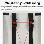 Electric Vehicle Front Helmet Raincoat Storage Waterproof Bag, White, White with Film, Black with Film