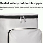 Electric Vehicle Front Helmet Raincoat Storage Waterproof Bag, White, White with Film, Black with Film