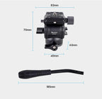 XILETU  LS-2A  Mini Hydraulic Damping Ball Head Tripod Head 360 Degree Panoramic Shooting