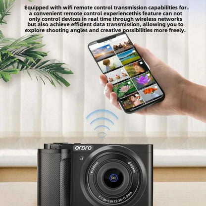 Ordro G930 8.0MP 5K CCD Digital Camera 5X Optical Zoom & Wide-Angle 3.2" Touch Screen Vlogging Camera, G930 White, G930 Blac