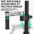 32mm Microscope Swing Arm Metal Universal Lifting and Stacking 360 Degree Single Arm Fixed Repair and Inspection Stand, GK01
