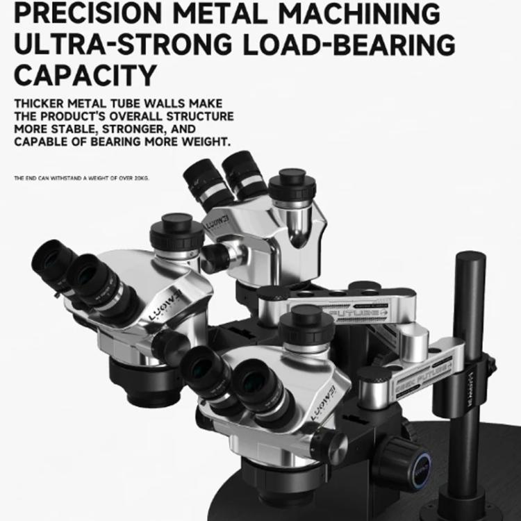 32mm Microscope Swing Arm Metal Universal Lifting and Stacking 360 Degree Single Arm Fixed Repair and Inspection Stand, GK01