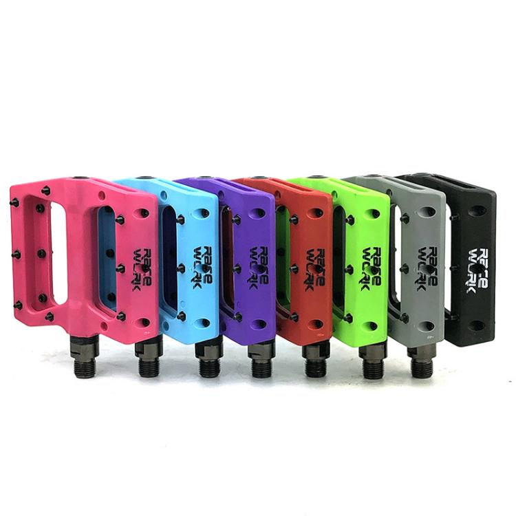 RACEWORK RK091 1pair Mountain Bike Nylon Fiber Pedals Cycling Anti-slip Pedals