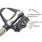 RACEWORK 1pair Road Bicycle Riding Anti-slip Self-locking Pedals