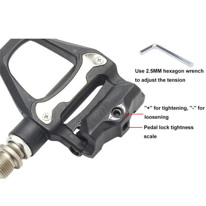 RACEWORK 1pair Road Bicycle Riding Anti-slip Self-locking Pedals