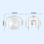 For Insta360 X4 HEPAIL AC37 Lens Anti-fog Snap-on Protective Mirror Front and Rear Lens Protectors, AC37