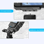 For Insta360 X4 / X3 HEPAIL AC56 Vertical Horizontal Magnetic Metal Bracket, AC56