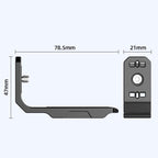For Insta360 X4 / X3 HEPAIL AC56 Vertical Horizontal Magnetic Metal Bracket, AC56