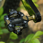 RACEWORK M8100 Mountain Bike Self-locking Pedal Ultra-light DU Bearing SPD Pedal, Black, Black Gold