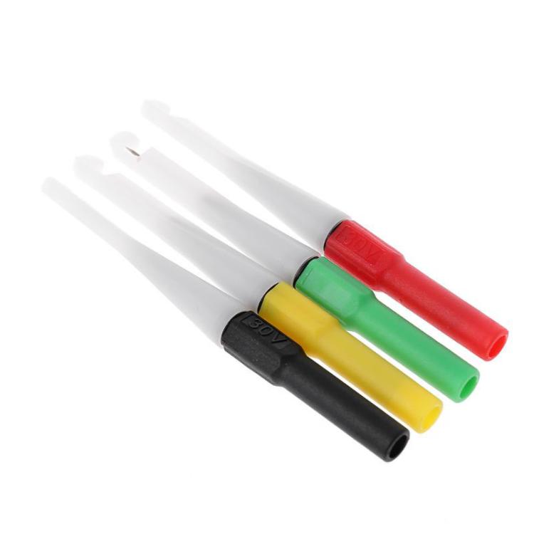 4pcs /Set 0.7mm Multimeter Non-Destructive Probe Electrical Auto Repair Test Probe