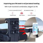Car Hook Car Seatback Hanging Hook Auto Clothes Bag Hanger, With Suction Cup, Without Suction Cup