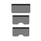 3pcs /Set Car Repair Fender Maintenance Washed Leather Protective Pad, Large