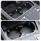 For Mercedes-Benz C-Class W205 / GLC W253 / E-Class W213 Center Console Beverage Cup Holder 2056802391, Black, Black Carbon Fiber, Red Carbon Fiber