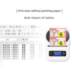 PT260 50mm/s  203DPI Bluetooth Thermal Label Printer, 57mm Print Width for Commercial & Office Use