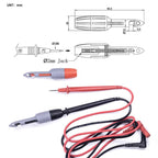 Universal Multimeter Test Piercing Probe For Auto Repair, 2mm Jack, 4mm Jack