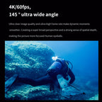 VIRAN V10 5K WiFi 2.0-Inch IPS Screen IP68 Waterproof Six-Axis Anti-Shake Sports Camera, V10