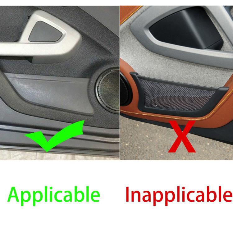 For 2011-2015 Mercedes-Benz Smart Fortwo 4pcs /Set Door Storage Box Stickers