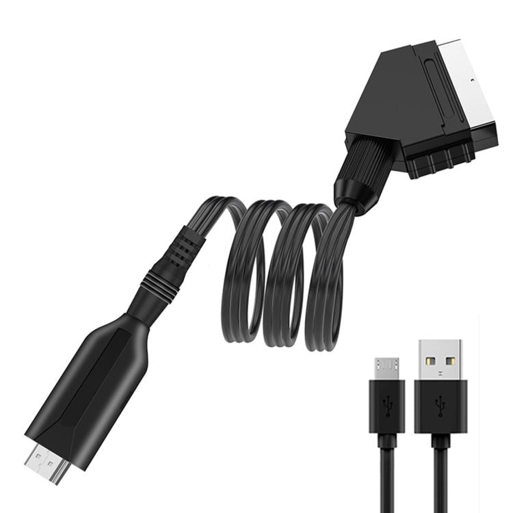 Converter For Set-Top Boxes Game Consoles Audio Video, HDMI To SCART, SCART To HDMI