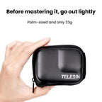 TELESIN Sports Camera Mini EVA Protective Storage Bag For GoPro HERO12 Black /11 Black /10 Black /9 Black