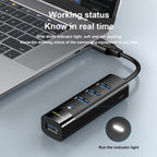 To 4-port USB3.0 Long Hub Docking Station Splitter, Mindpure US022 0.3m USB, Mindpure US022 1m USB, Mindpure US022 1.5m USB, Mindpure US023 0.3m Type-C, Mindpure US023 1m Type-C, Mindpure US023 1.5m Type-C