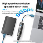 To 4-port USB3.0 Long Hub Docking Station Splitter, Mindpure US022 0.3m USB, Mindpure US022 1m USB, Mindpure US022 1.5m USB, Mindpure US023 0.3m Type-C, Mindpure US023 1m Type-C, Mindpure US023 1.5m Type-C