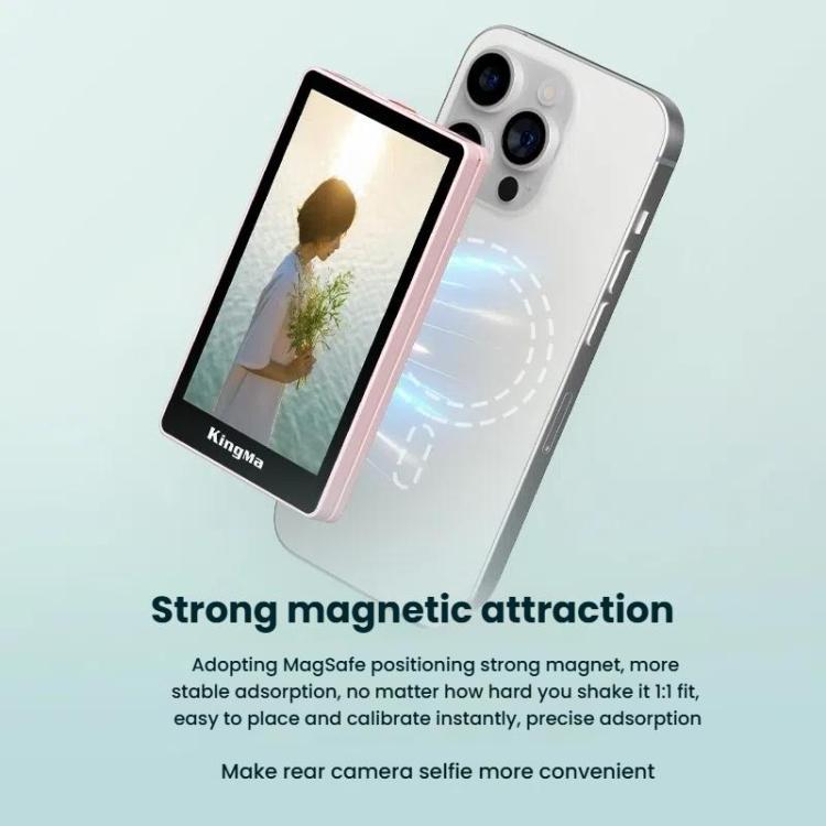 KingMa PH02 MAX Mobile Phone MagSafe Display Screen Selfie Live Streaming Phone Rear Camera