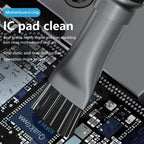Stiffened Cylinder Short Brush Cell Phone Repair Motherboard Cleaning Brush, 2 In 1 Brush