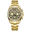 Dulunwe 6055A 30m Waterproof Tiger-pattern Dial Automatic Mechanical Watch