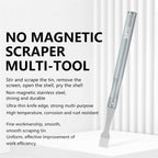 Cell Phone Repair Non-Magnetic Stainless Steel Scraper Removal Tablet Paste Stirring BGA Pry Bar Degumming Tool, M-068