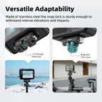 aMagisn Mini Quick Release Mount for Sports Cameras, 2-claw Base+1/4 Inch Cover, 2-claw Base+3-claw Cover, 1/4 Inch Base + 1/4 Inch Cover, 1/4 Inch Base+3-claw Cover, 2-claw Main Body, 1/4 Inch Main Body, 1/4 Upper Cover, 3-claw Upper Cover