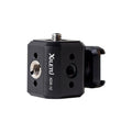 XILETU Tripod Screw Hole Adapter with Cold Shoe 3/8 inch 1/4 inch Thread Holes ARRI Positioning Hole, XDS-12