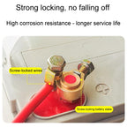 Thickened Copper Battery Clip Automotive Battery Stake Multi-Function Connector, 1pair