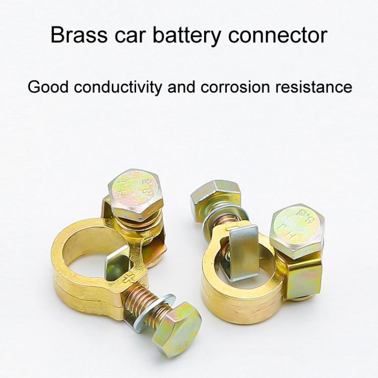 Thickened Copper Battery Clip Automotive Battery Stake Multi-Function Connector, 1pair