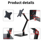Portable Vesa Monitor Stand Height Adjustable Swivel Desk Mount For 17-Inch Screens, 17-Inch Vesa