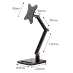Portable Vesa Monitor Stand Height Adjustable Swivel Desk Mount For 17-Inch Screens, 17-Inch Vesa