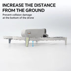 For DJI Flip RCSTQ Folding Detachable Luminous Booster Stand Drop and Scratch Resistant Protective Stand, 1pair Tripods+Sticker