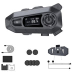 A1 IP67 Waterproof Motorcycle Helmet Noise Reduction Bluetooth Headset, Soft Mic, Hard Mic, Soft and Hard Mics