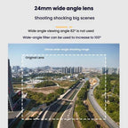 For DJI Flip RCSTQ 24mm100 Degree Wide Angle Filter Aluminum Alloy Frame Ultra Wide Angle, Filter