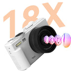 W1 5K HD Digital Camera 75MP 18X Digital Zoom WiFi Video Recorder With Flip Screen, W1 Black, W1 White