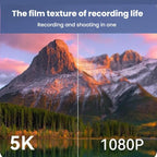W1 5K HD Digital Camera 75MP 18X Digital Zoom WiFi Video Recorder With Flip Screen, W1 Black, W1 White