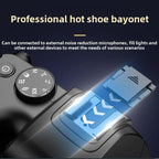 4K 72MP 12X Optical Zoom Student Digital Camera WiFi HD Video Camera With 3 Inch Flip Screen, W3