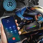 C5S IPX6 Waterproof CVC Noise Reduction Motorcycle Helmet Bluetooth Headset, Soft Mic, Hard Mic, Soft and Hard Mics