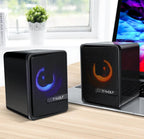 T-WOLF S3 USB/3.5mm Desktop Speakers For Phone / PC / Laptop Dual Diaphragm Subwoofer Sound System, S3