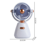 Desktop 100-speed Mini Student Bedroom Fan Portable USB Rechargeable Desktop Small Fan
