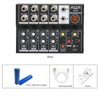 8 Channel Audio Mixer Console Stage Mixer Professional Digital Reverberator Effects Karaoke Live Equipment, Q48
