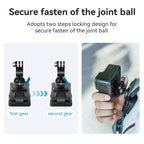 aMagisn 360-degree Rotation Ball Head Backpack Clip for Camera & Smartphone, Rotation Ball